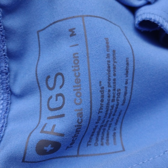FIGS Ceil Blue Scrub Set-MEDIUM REG-EUC - Picture 5 of 6